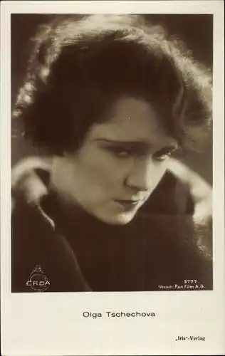 Ak Schauspielerin Olga Tschechova, Portrait, Amag Iris 5777