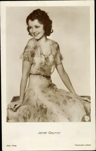 Ak Schauspielerin Janet Gaynor, Portrait