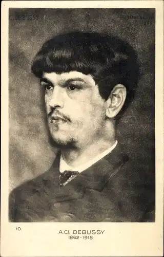 Ak Claude Debussy, Komponist, Portrait