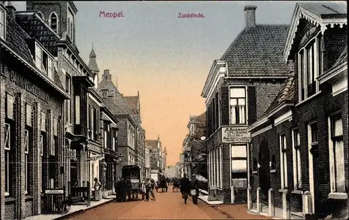 Ak Meppel Drenthe Niederlande, Zuideinde