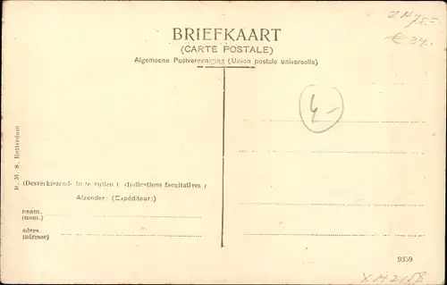 Ak Rotterdam Südholland Niederlande, Versiering Zandstraat 1909