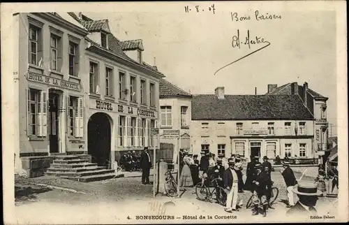 Ak Bon Secours Bonsecours Péruwelz Hennegau, Hotel de la Cornette