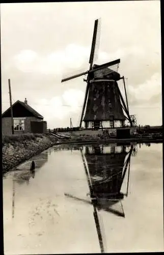 Ak Texel Nordholland Niederlande, Windmühle