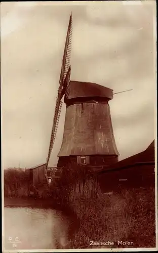 Ak Zaandam Zaanstad Nordholland, Zaansche Molen, Windmühle