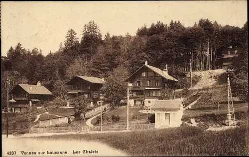 Ak Vennes sur Lausanne Kanton Waadt, Les Chalets