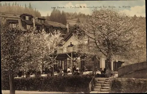 Ak Les Avants Montreux Kanton Waadt, Confiserie Avants, English Tea Room
