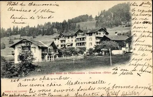 Ak Chesières Ollon Waadt, Grand Hotel du Chamossaire