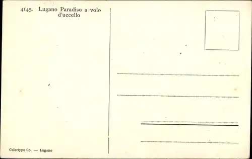 Ak Locarno Kanton Tessin Schweiz, Paradiso, Gesamtansicht, Luftbild