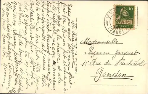 Ak Yvonand Kanton Waadt, L'Eglise