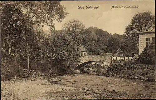 Ak Dahlerbrück Schalksmühle im Sauerland, Volmetal, Teilansicht der Ortschaft