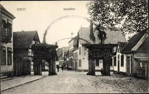 Ak Soest in Westfalen, Partie am Jacobitor