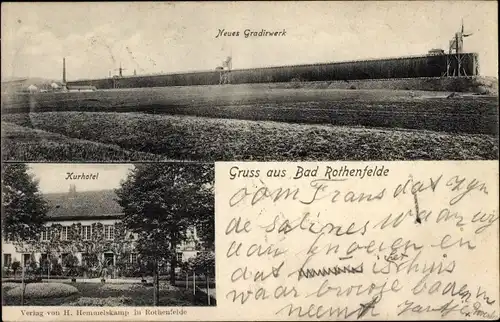 Ak Bad Rothenfelde am Teutoburger Wald, Neues Gradierwerk, Kurhotel