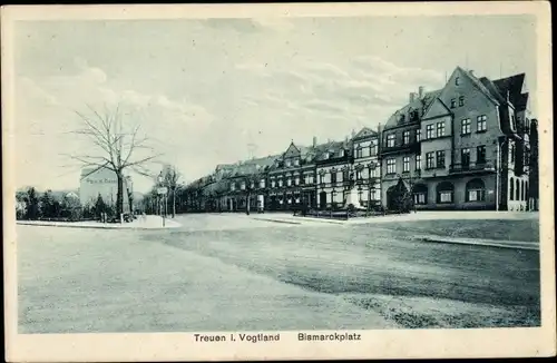 Ak Treuen im Vogtland, Bismarckplatz