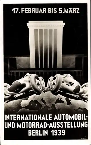 Künstler Ak  Internationale Automobil und Motorrad Ausstellung Berlin 1939, Motorrennsport