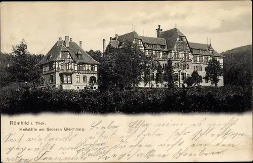 Ak Römhild in Thüringen, Heilstätte am Großen Gleichberg