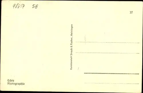 Ak Meiningen in Thüringen, alte Posthalterei, Ferdinand Raßmann