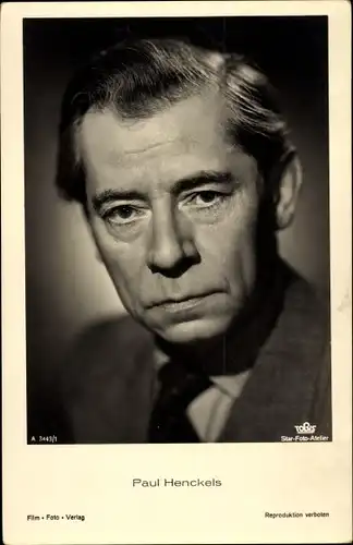 Ak Schauspieler Paul Henckels, Portrait