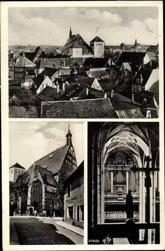 Ak Freiberg in Sachsen, Dom mit der berühmten Silbermann-Orgel