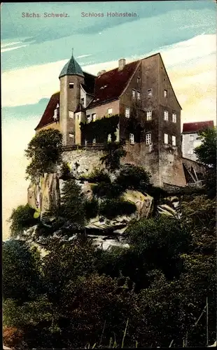 Ak Hohnstein Sächsische Schweiz, Schloss Hohnstein