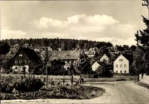 Ak Hartha Hintergersdorf Tharandt im Erzgebirge, Blick zum Ort