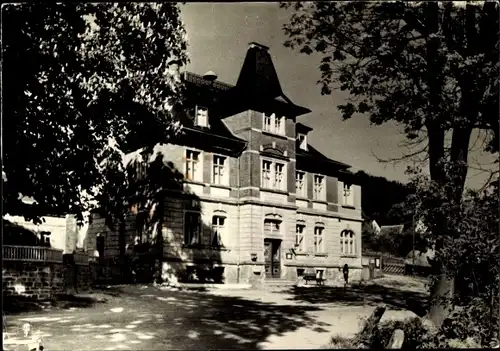 Ak Oberneuschönberg Olbernhau im Erzgebirge, Ferienheim Carola des Bahnbetriebswerkes Köthen Anh.