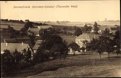 Ak Herrndorf Hetzdorf Halsbrücke Mittelsachsen, Tharandter Wald, Teilansicht