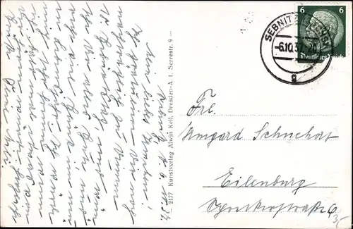 Ak Sebnitz Sächsische Schweiz, Teilansicht