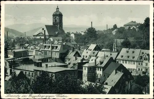 Ak Lößnitz Erzgebirge, gegen Westen