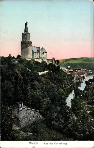 Ak Weida in Thüringen, Schloss Osterburg