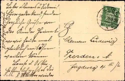 Ak Weida in Thüringen, Rathaus