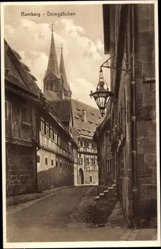 Ak Bamberg an der Regnitz Oberfranken, Domgäßchen