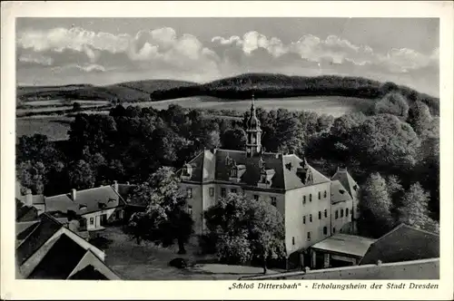 Ak Dürrröhrsdorf Dittersbach in Sachsen, Erholungsheim Schloss Dittersbach