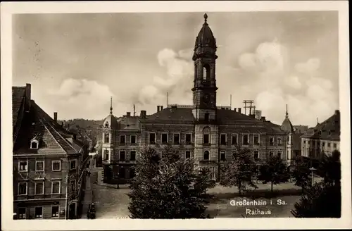 Ak Großenhain Sachsen, Rathaus