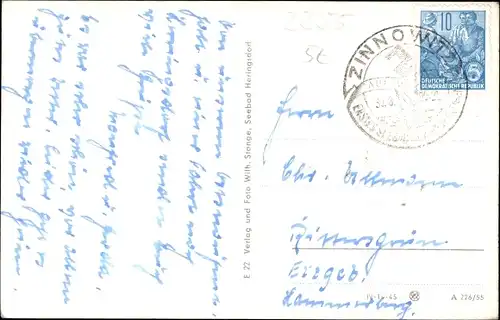 Ak Ostseebad Heringsdorf auf Usedom, Seebrücken Eingang