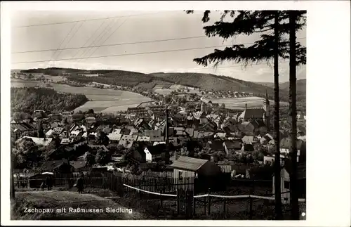 Ak Zschopau im Erzgebirge Sachsen, mit Raßmussen Siedlung