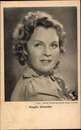 Ak Schauspielerin Magda Schneider, Portrait
