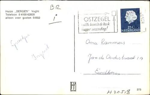 Ak Vught Nordbrabant, Huize Bergen