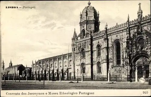 Ak Lisboa Lissabon Portugal, Convento dos Jeronymos e Museu Ethnologico Portuguez