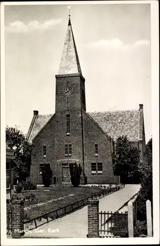 Ak Marum Groningen Niederlande, Geref. Kerk