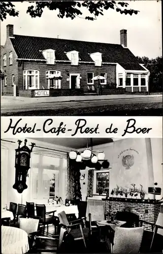 Ak Holwierde Groningen Niederlande, Hotel Café Restaurant De Boer