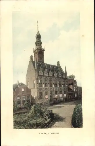 Ak Veere Zeeland Niederlande, Stadhuis
