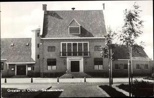 Ak Ochten Gelderland Neder Betuwe, Gemeentehuis