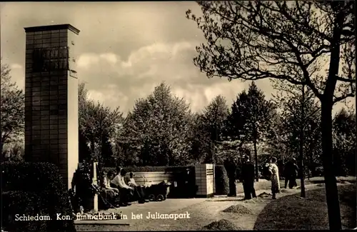 Ak Schiedam Südholland Niederlande, Kon. Emmabank in het Julianapark