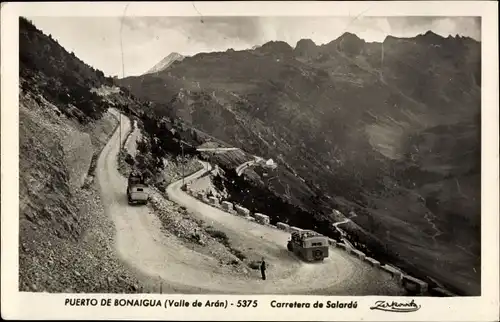 Ak Salardú Katalonien, Puerto de Bonaigua, Carretera