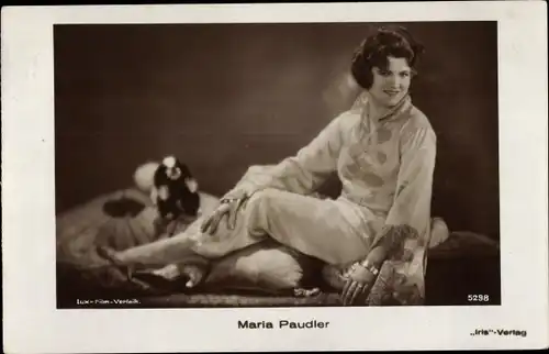 Ak Schauspielerin Maria Paudler, Portrait