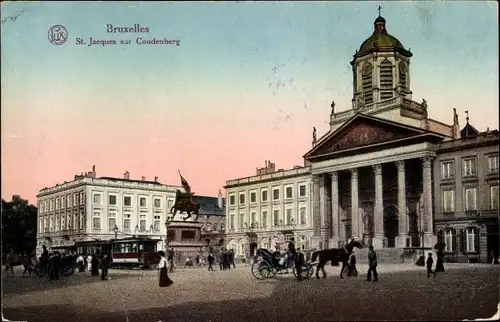 Ak Bruxelles Brüssel, St. Jacques sur Coudenberg