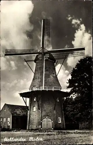 Ak Gieten Drenthe Niederlande, Korenmolen