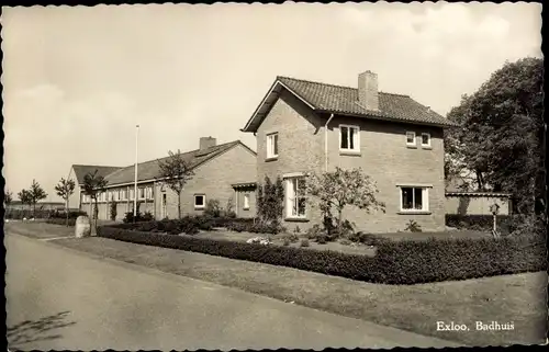 Ak Exloo Drenthe Niederlande, Badhuis