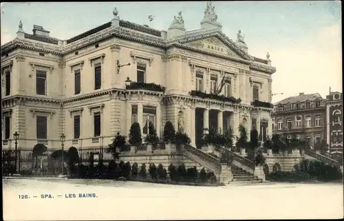 Ak Spa Wallonien Lüttich, Etablissement des Bains