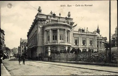 Ak Spa Wallonien Lüttich, Café du Kursaal